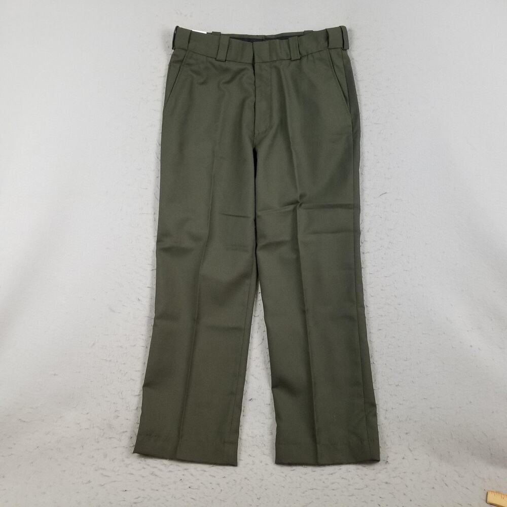 Spiewak‎ Dress Pants Mens 36 Forest Green Wool Blend Uniform Trousers SPDU28